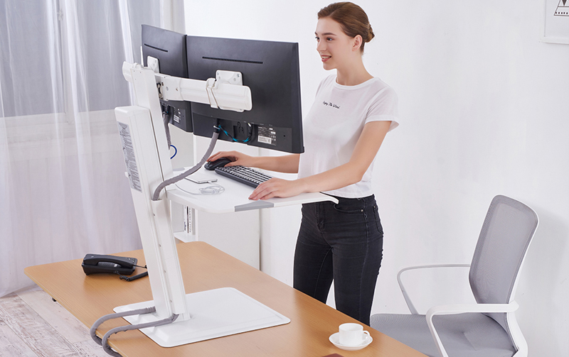 Giá Đỡ 2 Màn Hình Kèm Bàn Phím Để Bàn Sit-Stand Workstations ST15-2A North Bayou