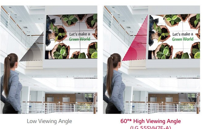 LG 55VH7F video wall