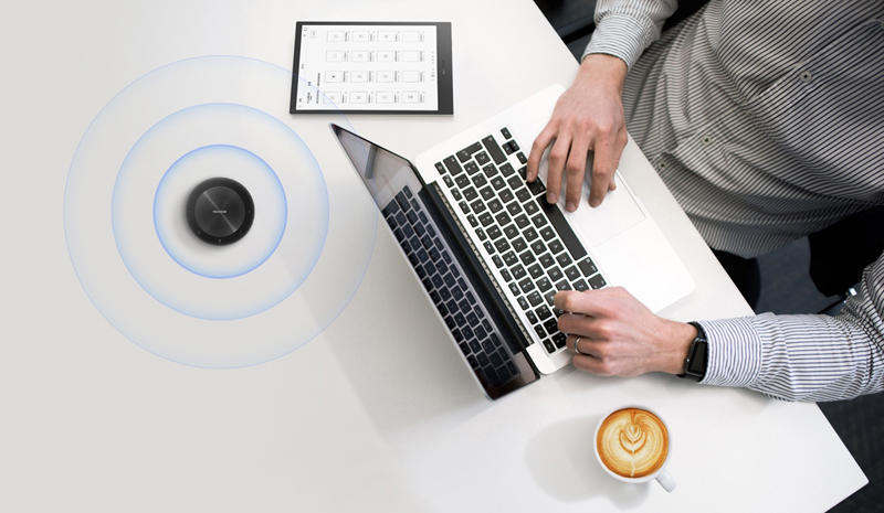 Micro & Speaker BM21 Bluetooth - 6 mic quét 360 độ 5m (2)