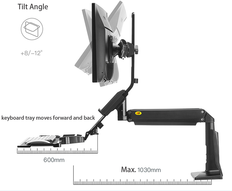 NB FC24-2A double monitor arm
