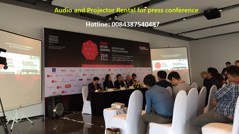 audio and projector rental for press conference hcmc