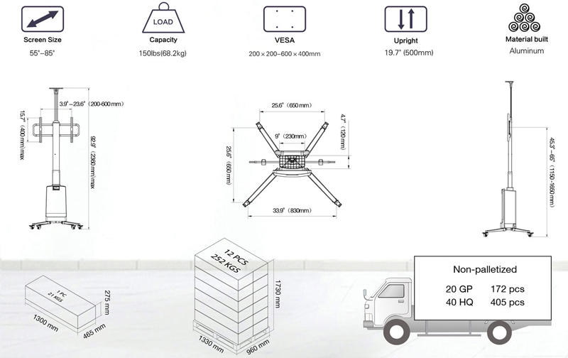 gia-treo-tivi-di-dong-nb-tw85-heavy-duty-tv-cart