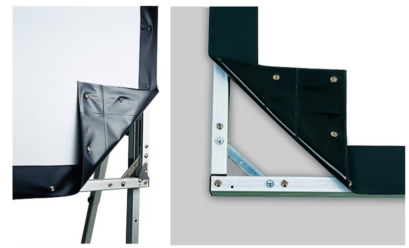lắp đặt màn chiếu khung di động Exzen 120 inch 4 3 