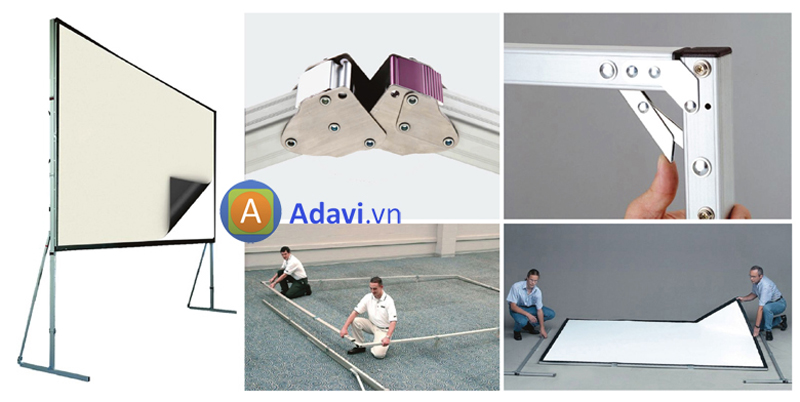 màn chiếu khung gấp di động Exzen 180 inch 4 3