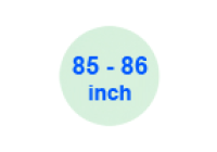 85 - 86 inch