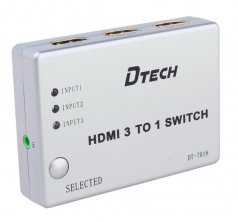 Bộ Gộp HDMI 3 In 1 Out DTECH