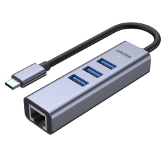 uHUB Q4+ 4-in-1 USB-C Ethernet Hub H1904A