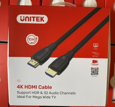 Dây Cáp HDMI 2.0 4K dài 10m Unitek C11043BK