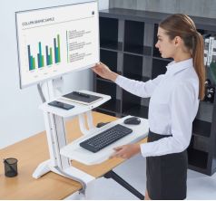 Chân Màn Hình Kèm Bàn Phím Để Bàn NB ST35 22-32 inch