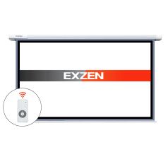 Màn Chiếu Điện Tử Exzen 200 inch tỷ lệ 16 9 hộp màn NHÔM