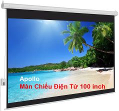 Màn Chiếu Điện Tử Apollo 100 inch tỷ lệ 1 1