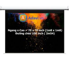 Màn chiếu điện Da-lite 100 inch tỷ lệ 1 1