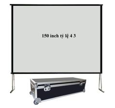 Màn chiếu khung di động Dalite chiếu trước 150 inch 4 3