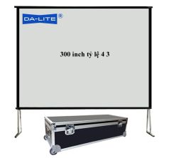 Màn chiếu khung gấp Da-lite 300 inch chiếu trước sau 4 3