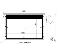 Màn chiếu Apollo Tab-Tension 170inch tỷ lệ 16 9