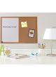 Bảng Combo Ghim Lie - Melamine Trắng Khung Gỗ