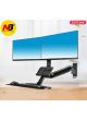 NB MC27-2A 22- 27inch Giá Treo 2 Màn Hình Máy Tính Kèm Mâm Đỡ Bàn Phím Gắn Tường